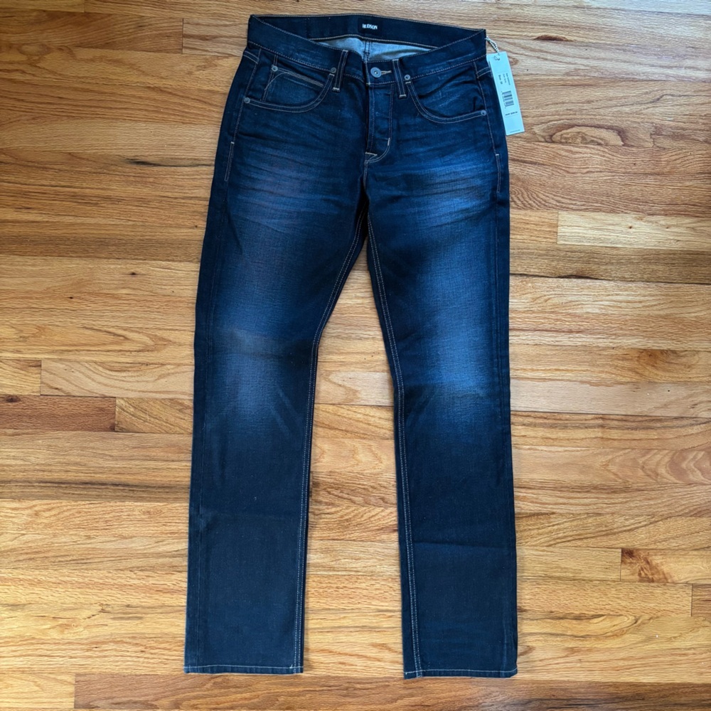 Hudson Byron Straight Men's Jeans Dark Blue 30x33 New